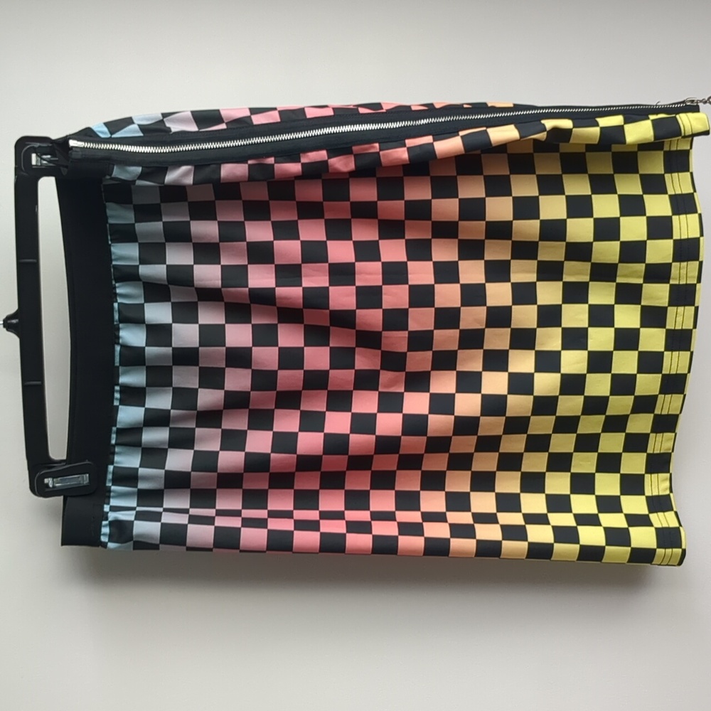 SHEIN Multicolor Checkered Pencil Skirt